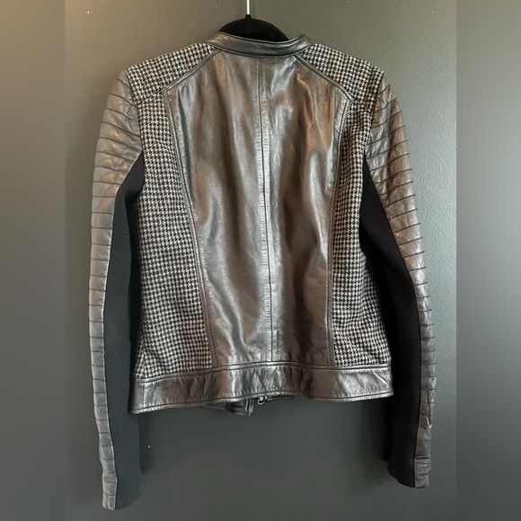 TROUVÉ Patterned Leather Jacket - Picture 2 of 3